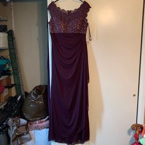 David’s bridal dress in purple size 12